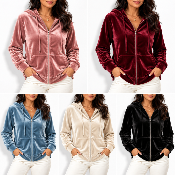 Vittoria Velvet Zip Blouson