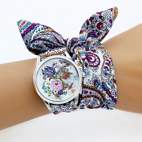 Mina Paisley Wrap Watch