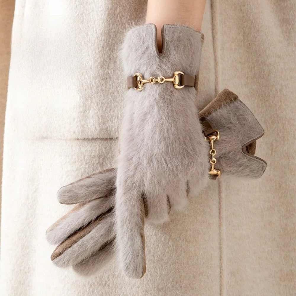 Avina Fur Gloves
