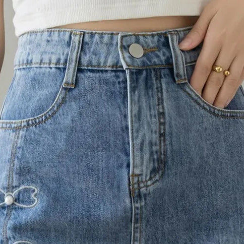 Amila Jeans Skirts
