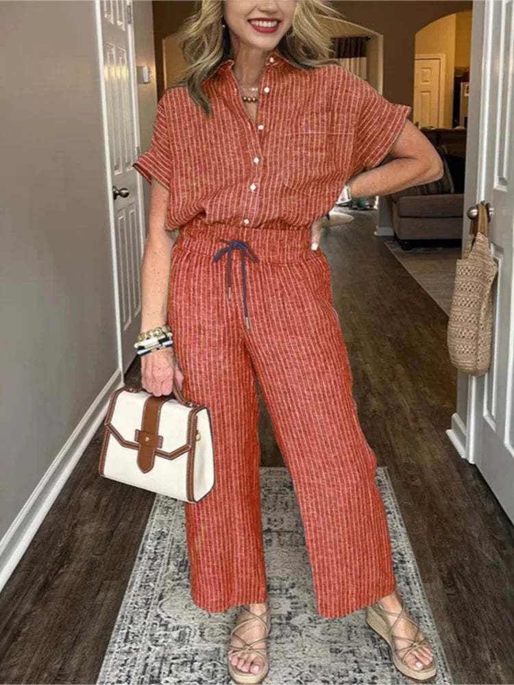 Amellia Relaxed Linen Set