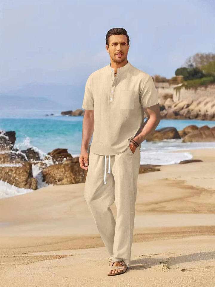 Jonathan Linen Shirt Set