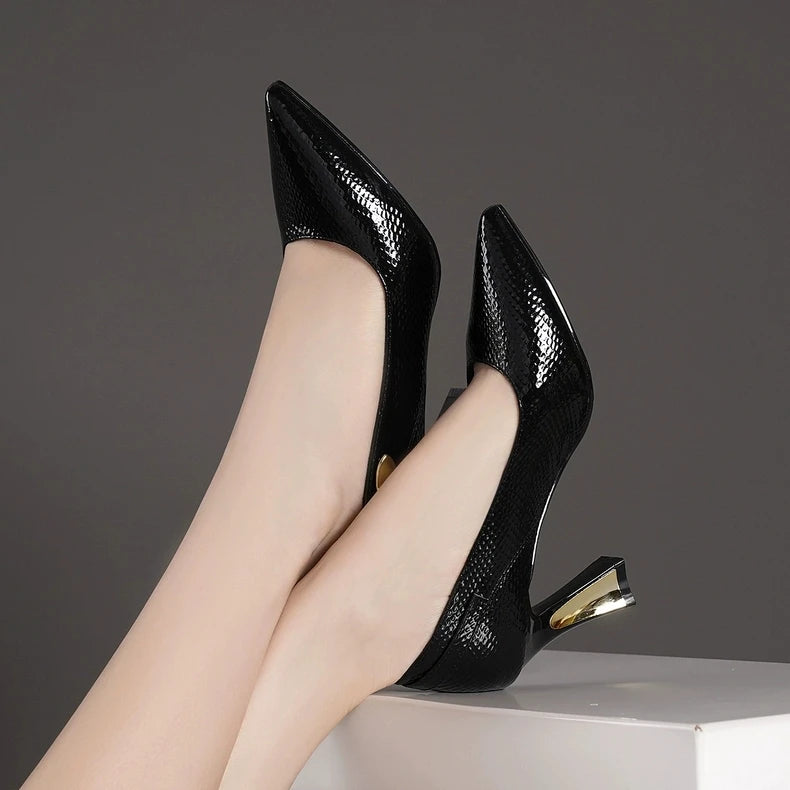 Talesse Chain Accent Heels