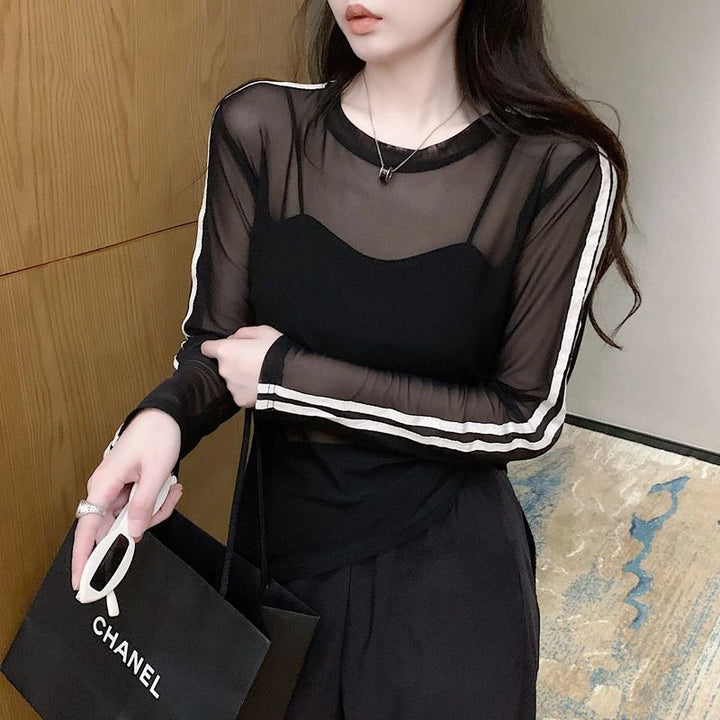 Aria Sheer Mesh Top