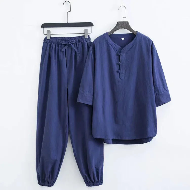 Reese Linen Shirt Pant Set