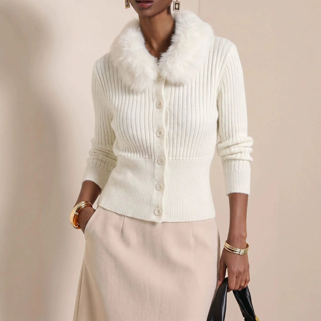 Rosina Fur Cardigan