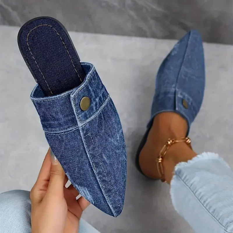 Kendall Denim Sandals