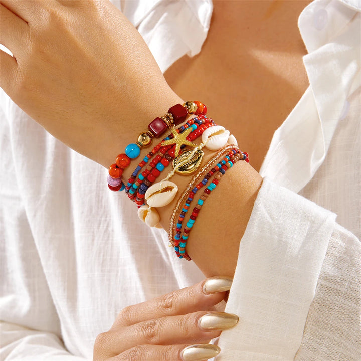 Sienna Shell Bead Bracelet