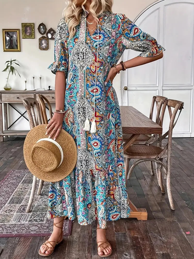 Alina Flowing Midi Dress