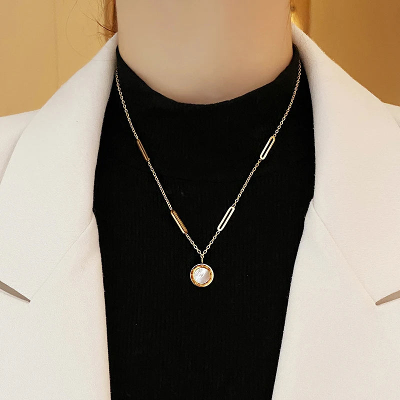 Selene Charm Link Necklace