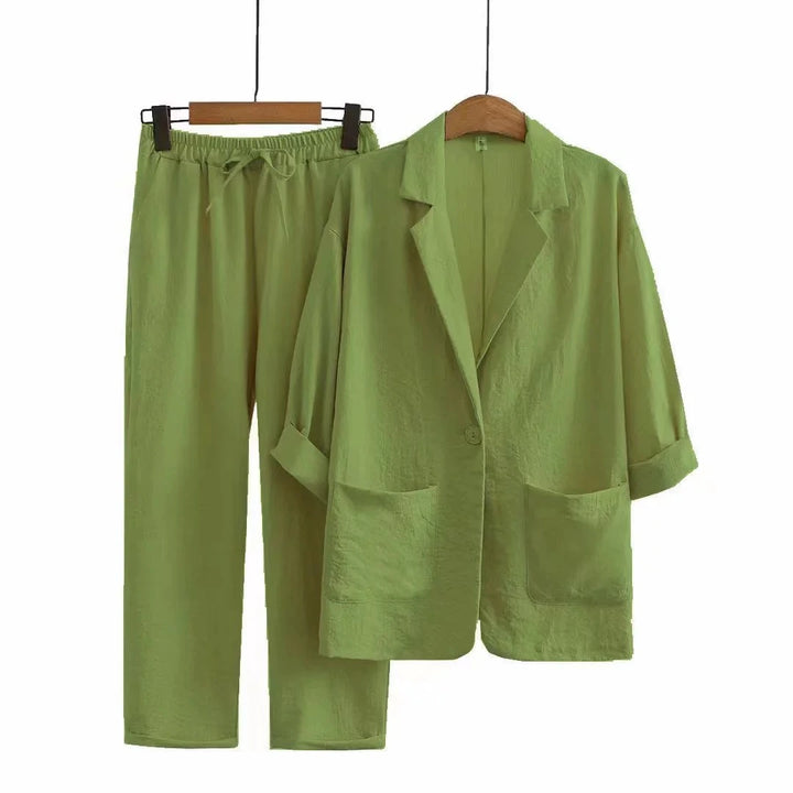 Verona linen Tailored Set