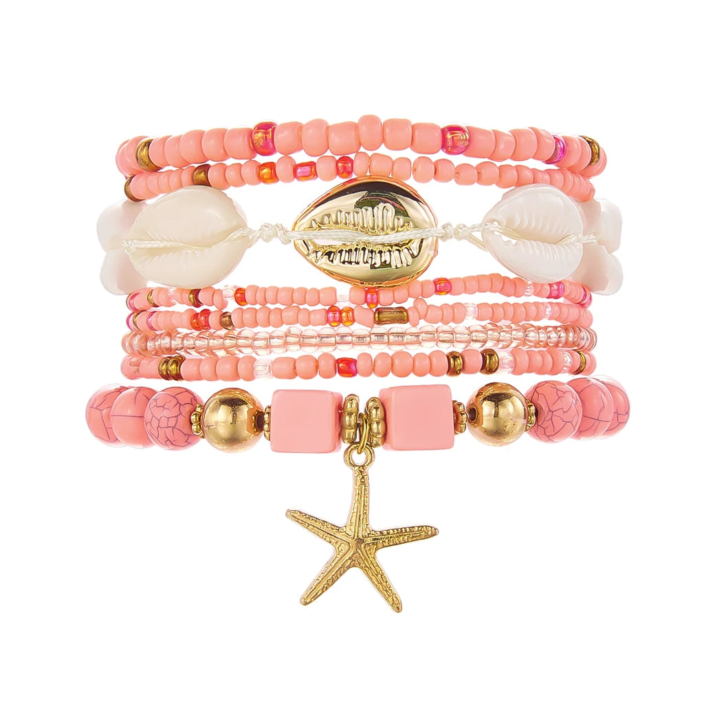 Sienna Shell Bead Bracelet