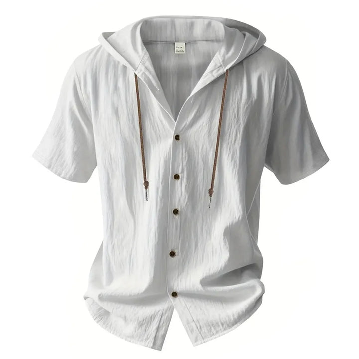 Spencer Linen Short sleeve Hoodie