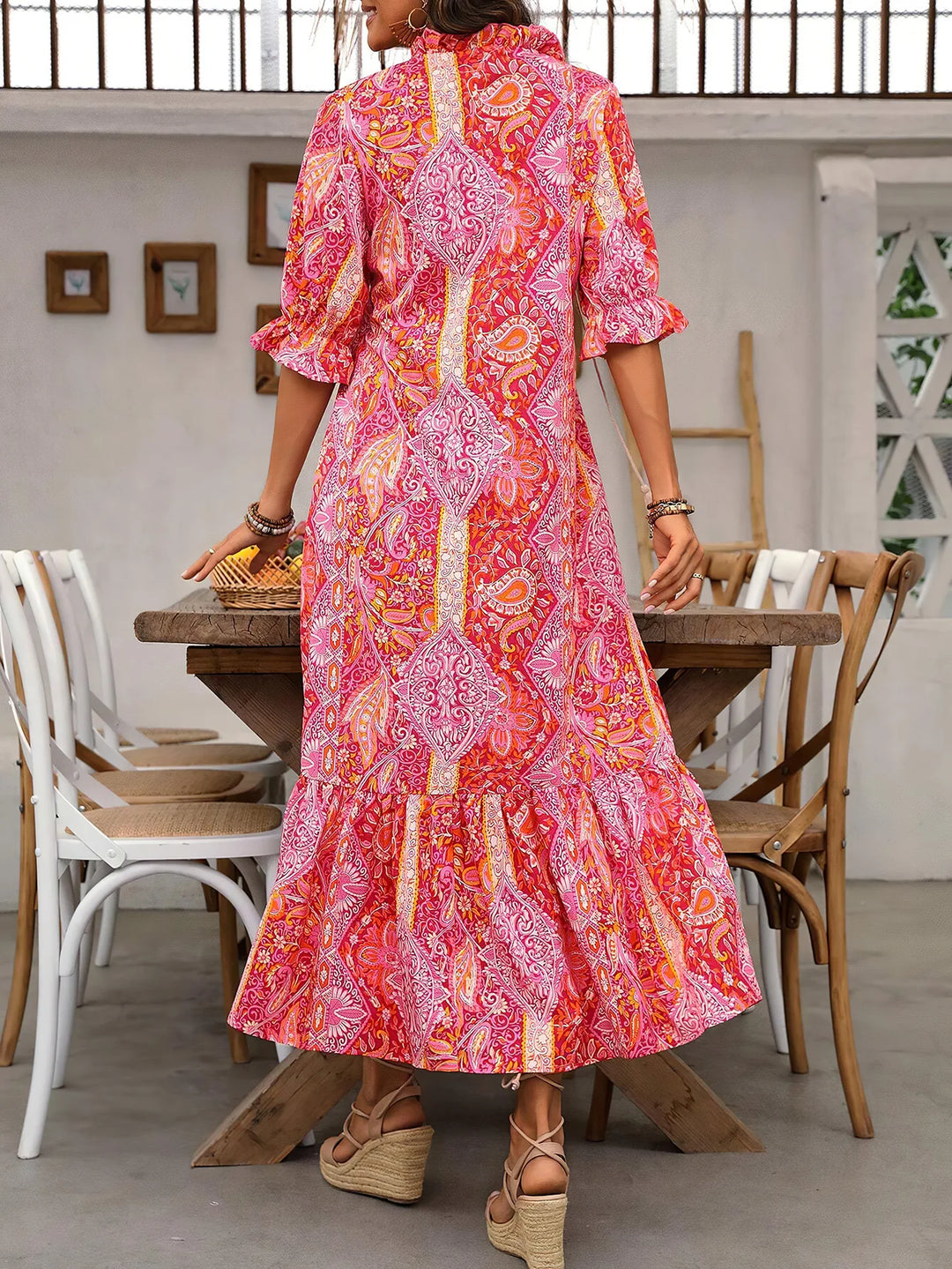 Alina Flowing Midi Dress