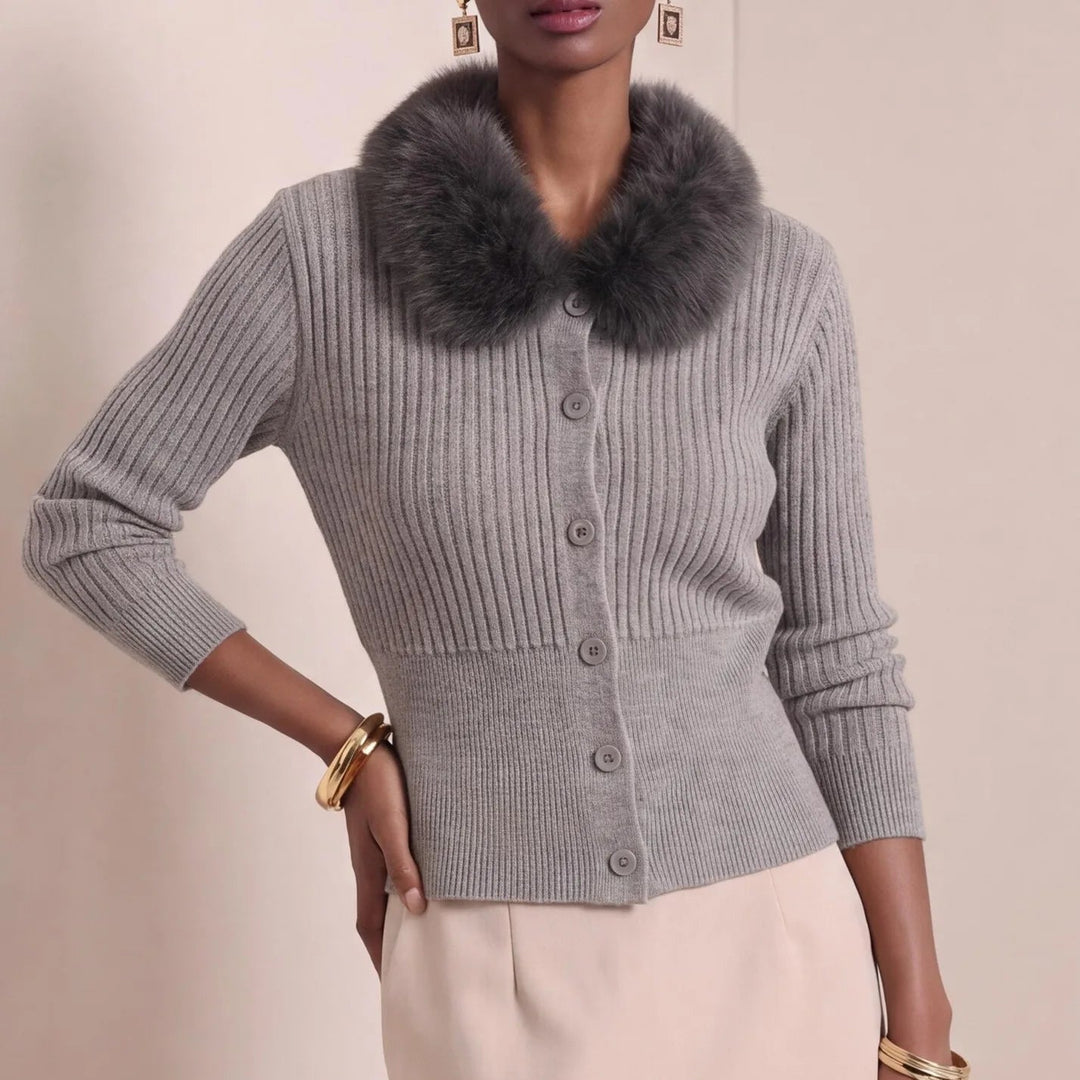 Rosina Fur Cardigan