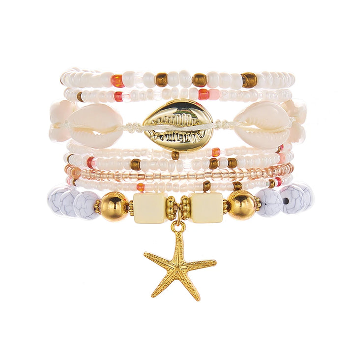 Sienna Shell Bead Bracelet