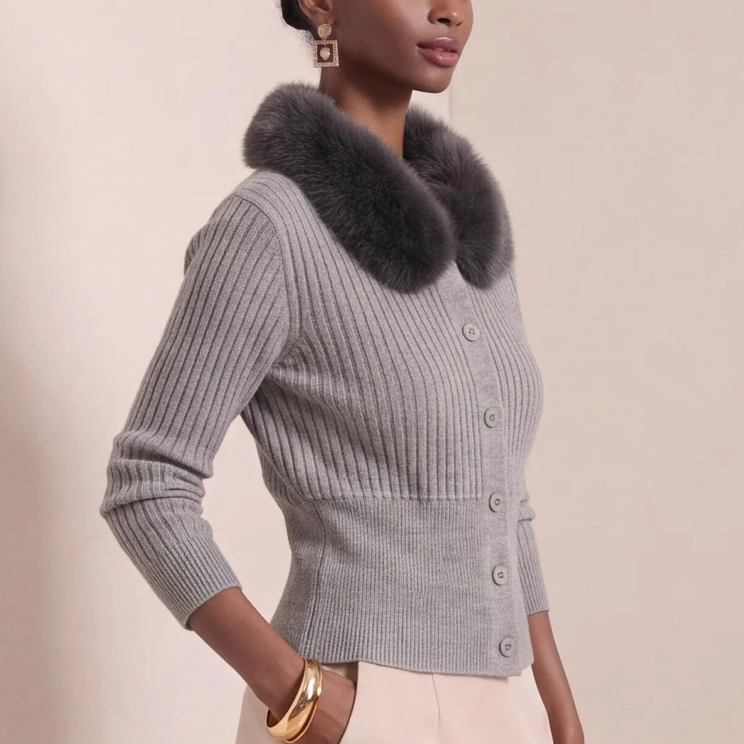 Rosina Fur Cardigan