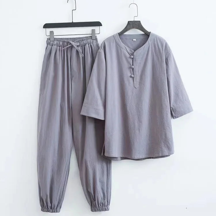 Reese Linen Shirt Pant Set