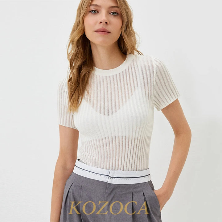 Alina Sheer Mesh Top