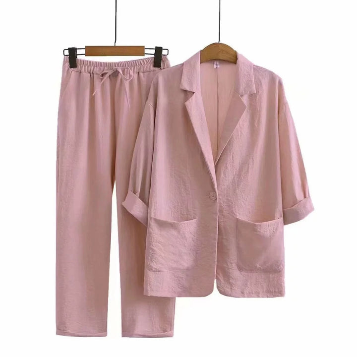 Verona linen Tailored Set