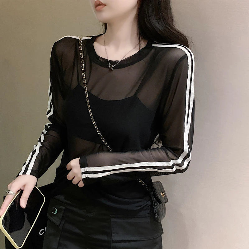 Aria Sheer Mesh Top
