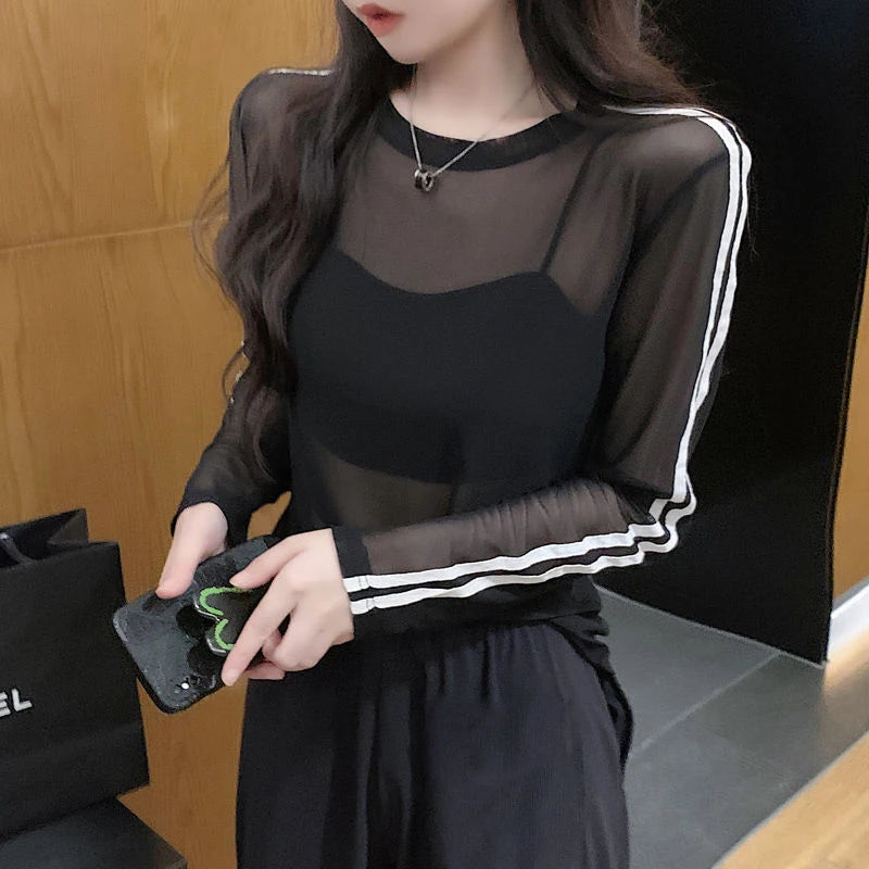 Aria Sheer Mesh Top