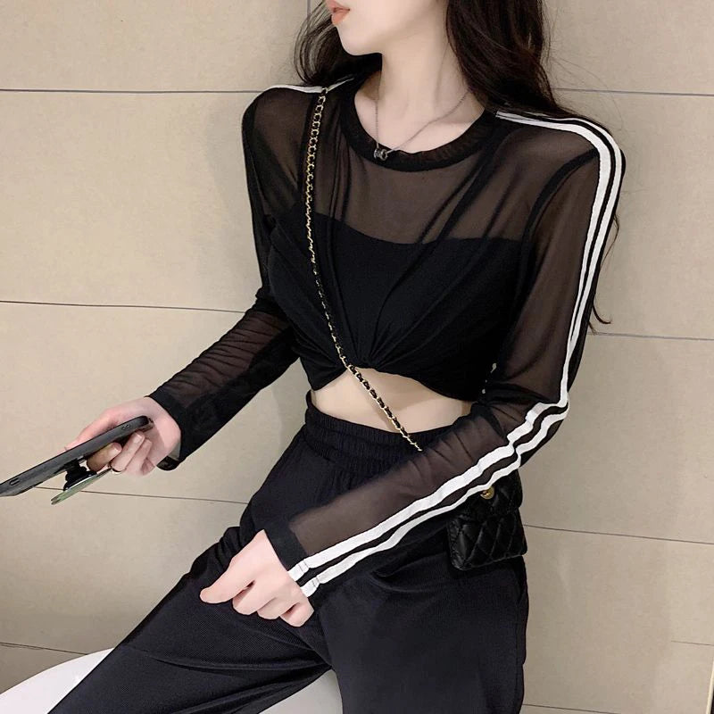 Aria Sheer Mesh Top