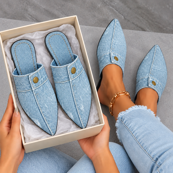 Kendall Denim Sandals