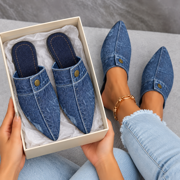 Kendall Denim Sandals